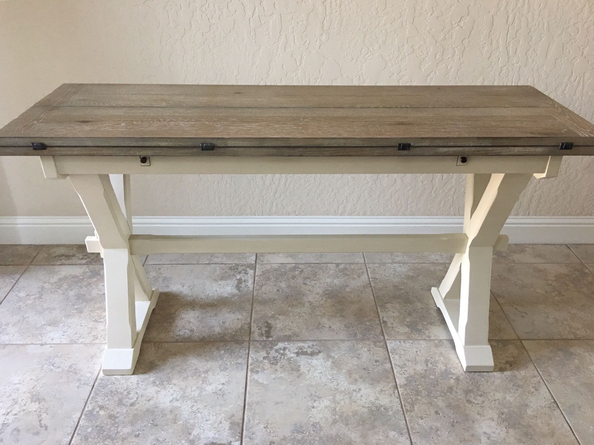 Drop Leaf Console Table, Writing Desk, & Dining Table in one!