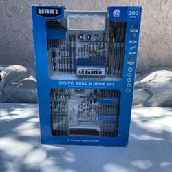 HART 200-Count Assorted Drill and Drive Bit Set with