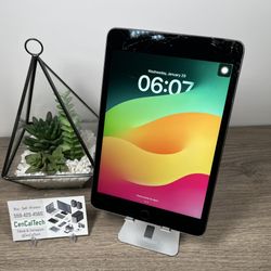 iPad mini 5th Gen 64gb Wifi 90% 🔋 health. Has a crack screen and bad power button