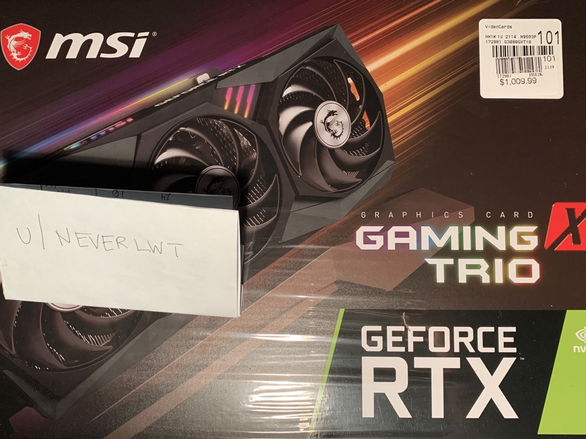 MSI GeForce RTX 3080 Gaming Trio