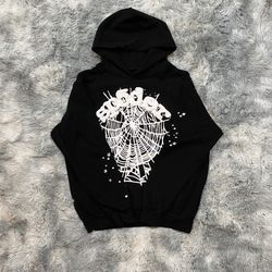 Sp5der OG Web Black Hoodie [Medium]