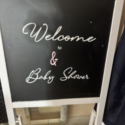 Welcome Easel Sign