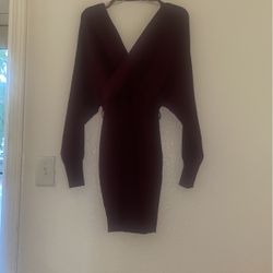 Burgundy Dress