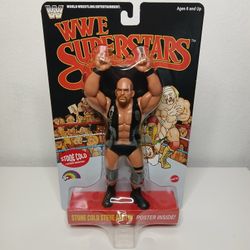 WWE SUPERSTARS  LJN SERIES 2 STONE COLD STEVE AUSTIN ACTION FIGURE 