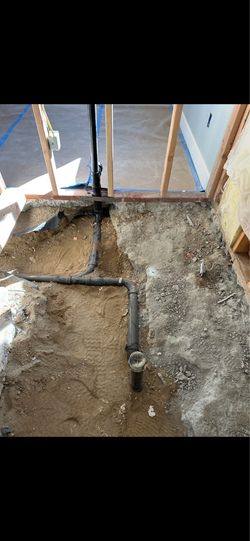 Underground rough plumb