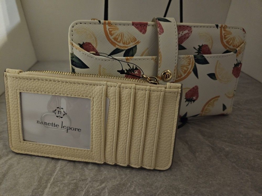 NWT Nanette Lepore Juicy Fruit 2 PC Wallet Set