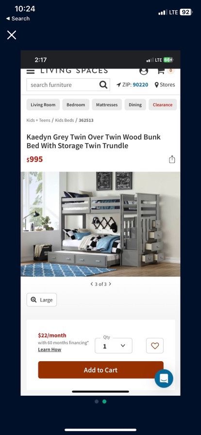 Bunk Bed Triple