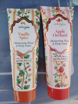 Amber glow falls scents lotions