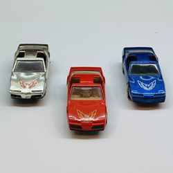 Vintage 1980’s Hot Wheels The Hot Ones 80’s Pontiac Firebirds Lot Of 3 Loose