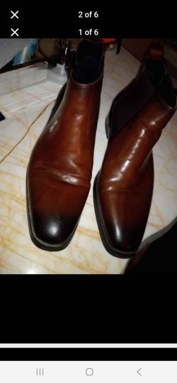 Gifennse Man's Chelsea Leather Boots, Man's Dressing Leather Boots