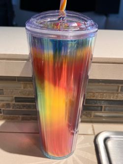 Starbucks Rainbow Iridescent kaleidoscope Tumbler