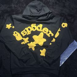 Spider Hoodie Black/yellow