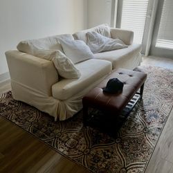 Pullout Bed Sofa Couch With Ottoman