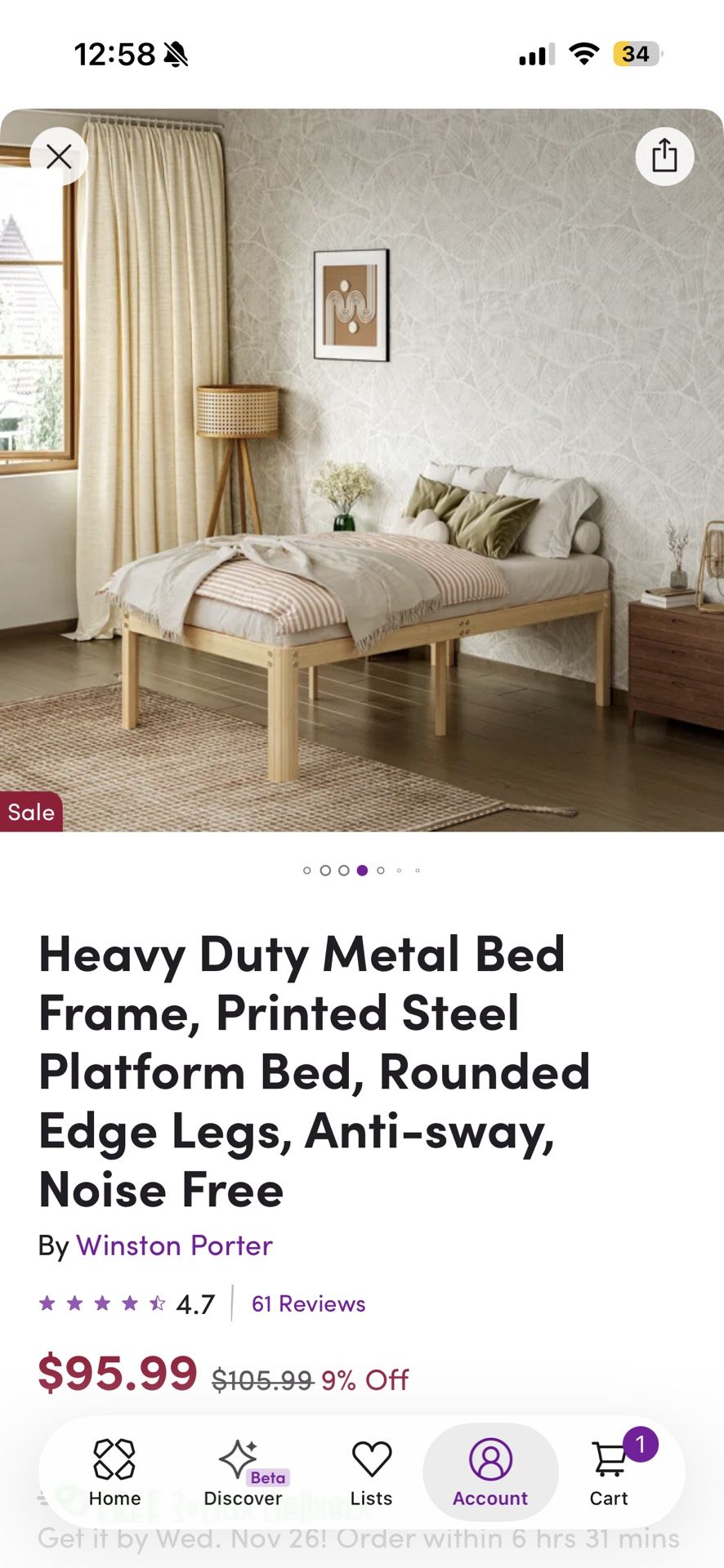 Twin Bed Frame 