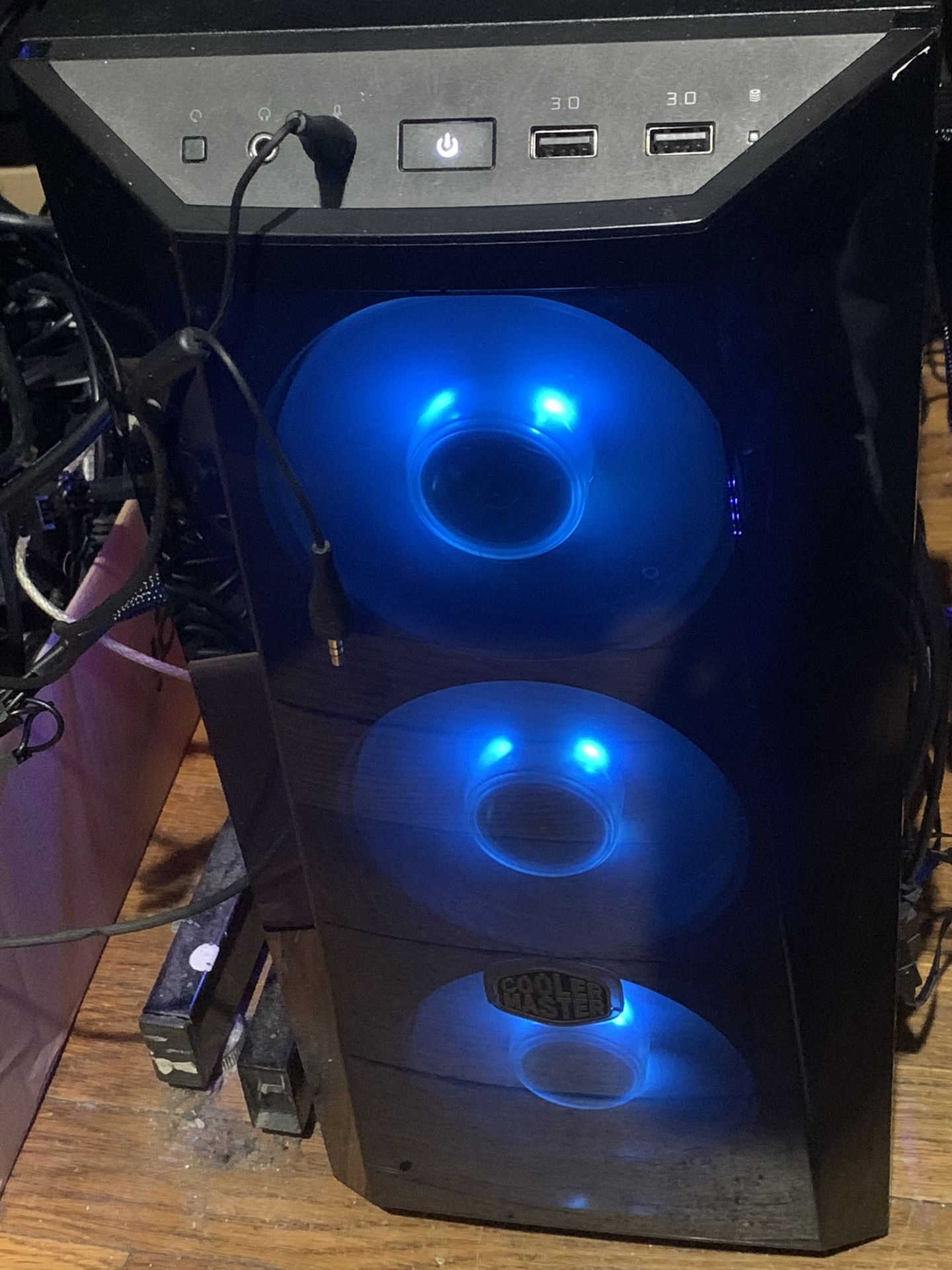 Master box Lite 5 Computer Case With 750W Blue LED Power Supply