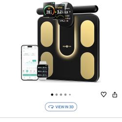 RUNSTAR Smart Body Fat Scale – Brand New, Professional with 8 Electrodes