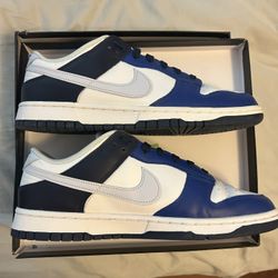 Nike Dunk Low Fragment Men's Sneakers Blue/Black/White, Size 10