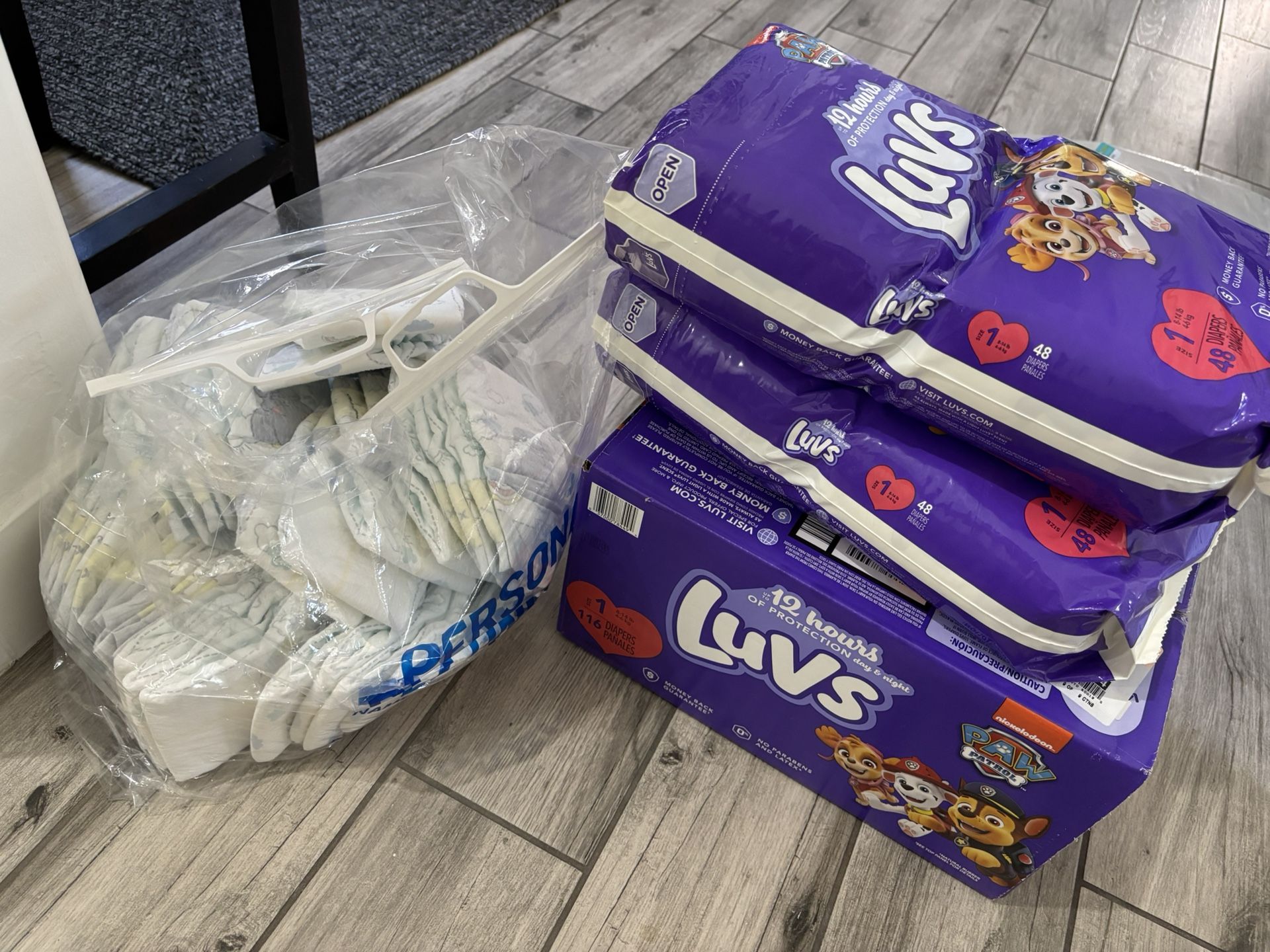 Diapers Size 1,2&3
