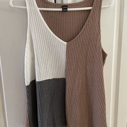 Like New SHEIN Color Block Tank Top - Size Large 40/42 8/10