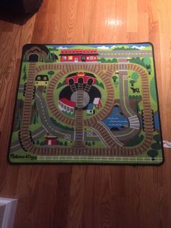 Melissa and Doug Train rug - like New!