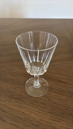 Princess house Crystal Cut Glass Stemmed Wine Glass