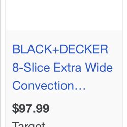 Black & Decker Extra Wide Convection Oven