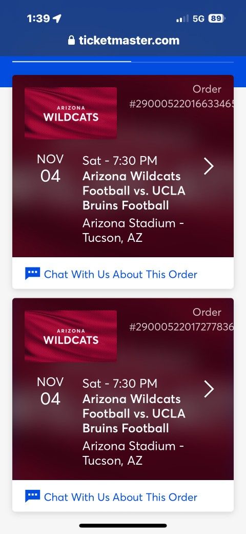 U of A Tickets Tonight Game UCLA