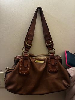 Michael Kors Brown Leather Shoulder Bag