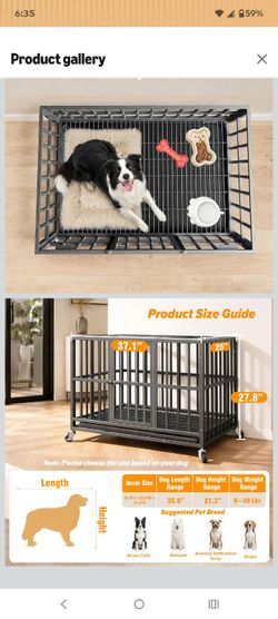 38 inch heavy duty dog cage