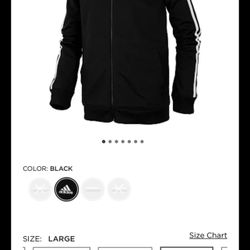 New   Adidas Boys Jacket Size 10