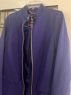 Vince Camuto Blue/Purple Zip-Up Jacket