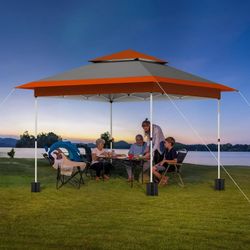 12'x12' Pop Up Canopy Tent, Instant Folding Shelter Outdoor Canopy Gazebo Tent for Camping, Party, Picnic