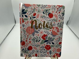 Eccolo Floral Notes Notebook with Ribbon Bookmark
