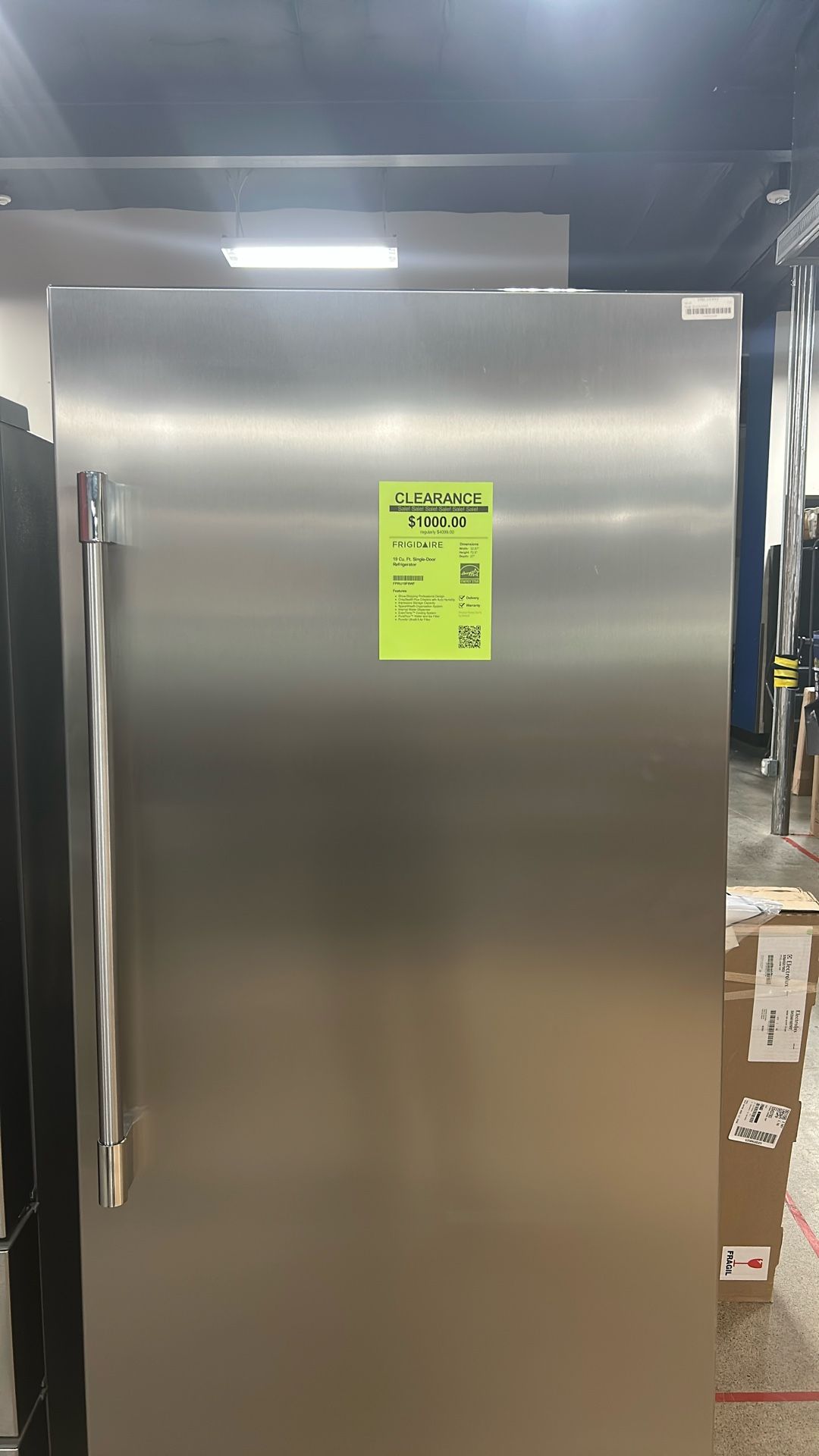 Frigidaire Freestanding Or Built-In Upright Freezer