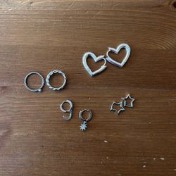Silver Jewelry (Rings, Earrings) 