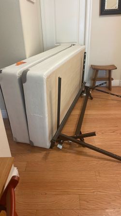 Two box frames for king CA king bed and metal frame
