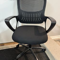 Brand New Black Mesh Back Height Adjustable Reclining Ergonomic Office Chair 