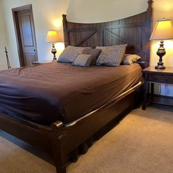 Complete Cal-king Bedroom Set (includes Dresser, Nightstand Mattress)