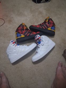 Rare 2 Pairs Of Jermey Scott's Adidas