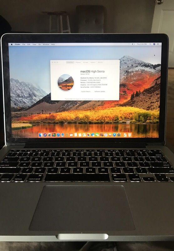 MacBook Pro Retina 13 inch Late 2012