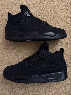Size 11.5 (Pre owned, no box) - Air Jordan 4 retro black cat 2020
