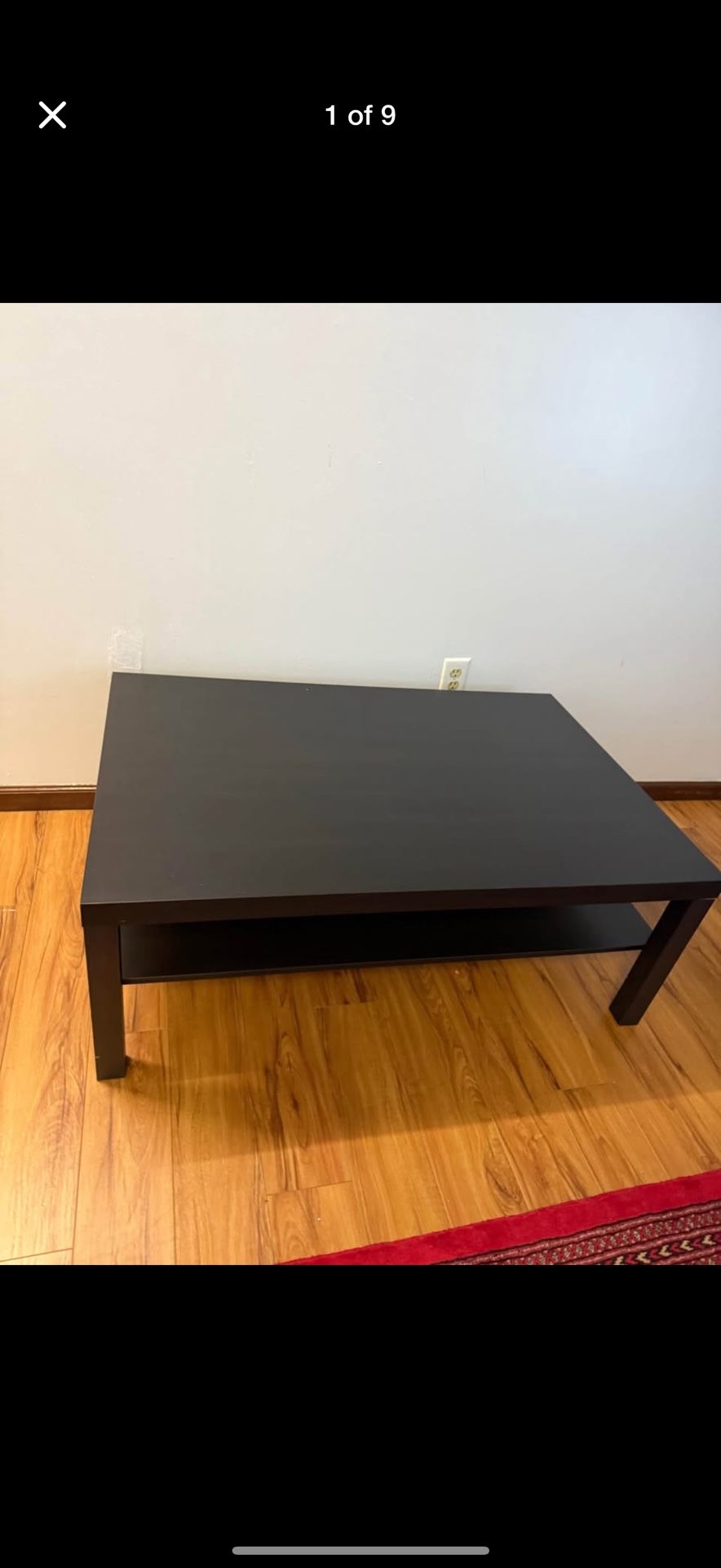LACK Coffee table, black-in great condition