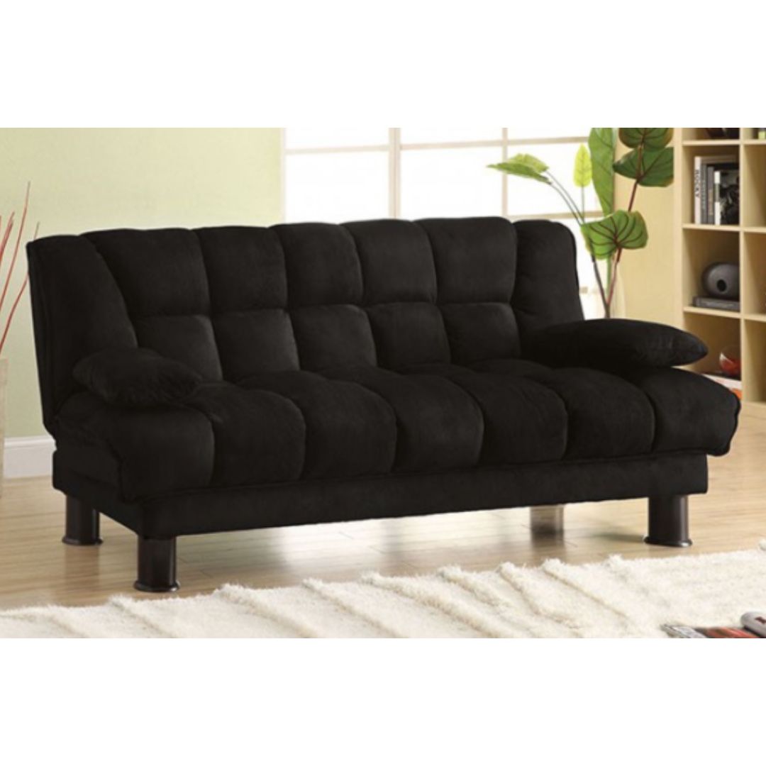 Black Futon Sofa With Storage