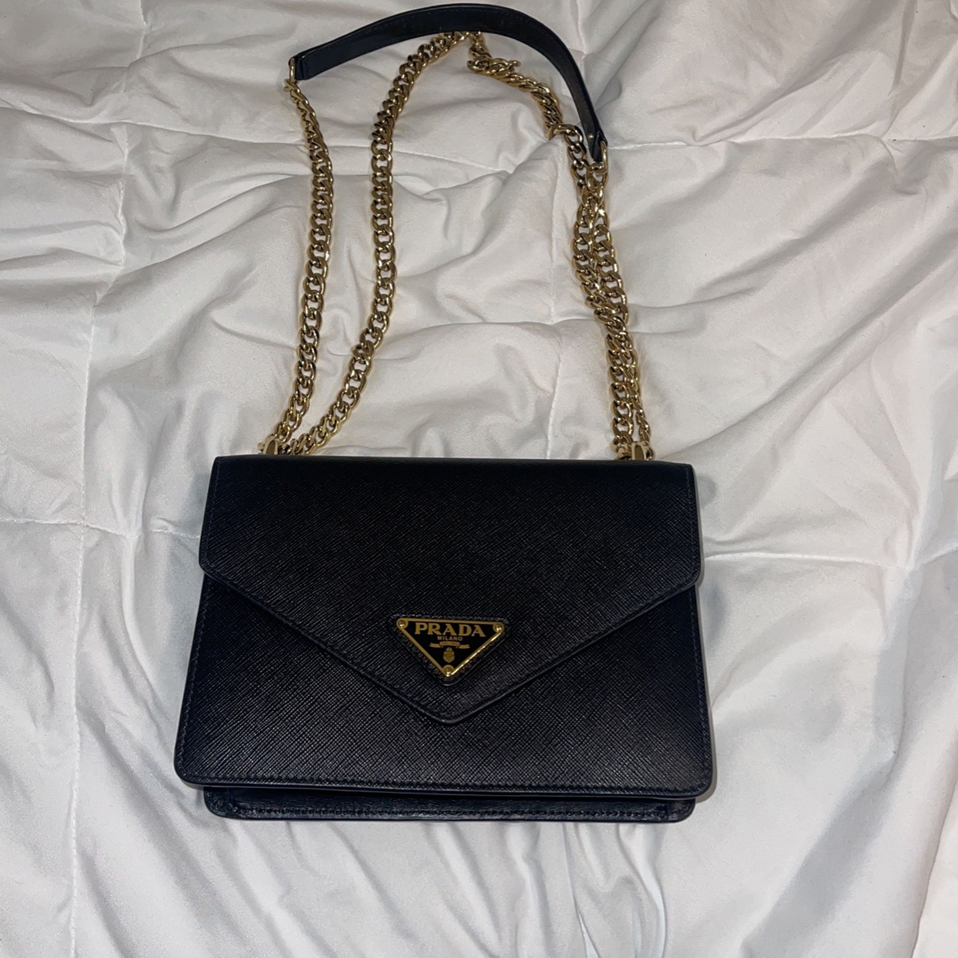 Prada Black Leather Crossbody Bag