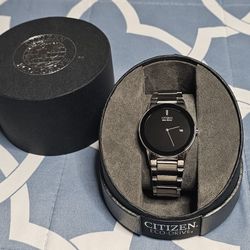 Citizen Eco-Drive Axiom 40mm Stainless Steel Black Dial Watch - AU1060-51E