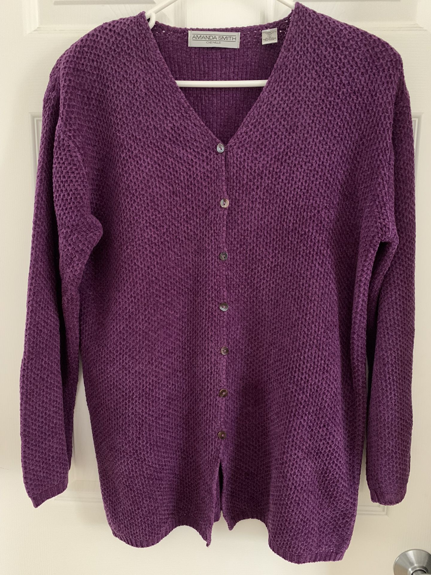 Chenille Cardigan Sweater