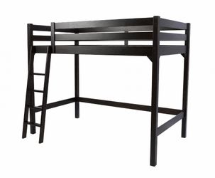 Dark Brown Bunk Bed with mattress