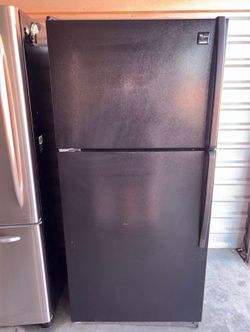 Black Whirlpool Refrigerator And Freezer