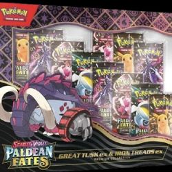 Pokemon Paldean Fates Great Tusk & Iron Treads Premium Collection