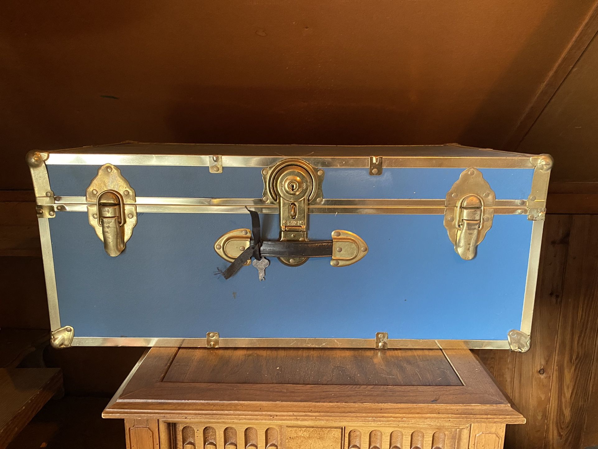 Vintage Blue Trunk